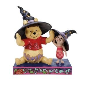 Disney Jim Shore 2025 Witch Winnie Boo Pooh & Piglet Halloween Figurine 6016595